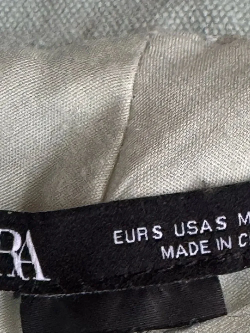 Zara Mint Green distressed Frayed Distressed Bucket Hat with Ties